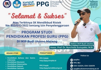 Ikip Budi Utomo Buka Lima Program Studi Ppg Ikip Budi Utomo Buka Lima Program Studi Ppg