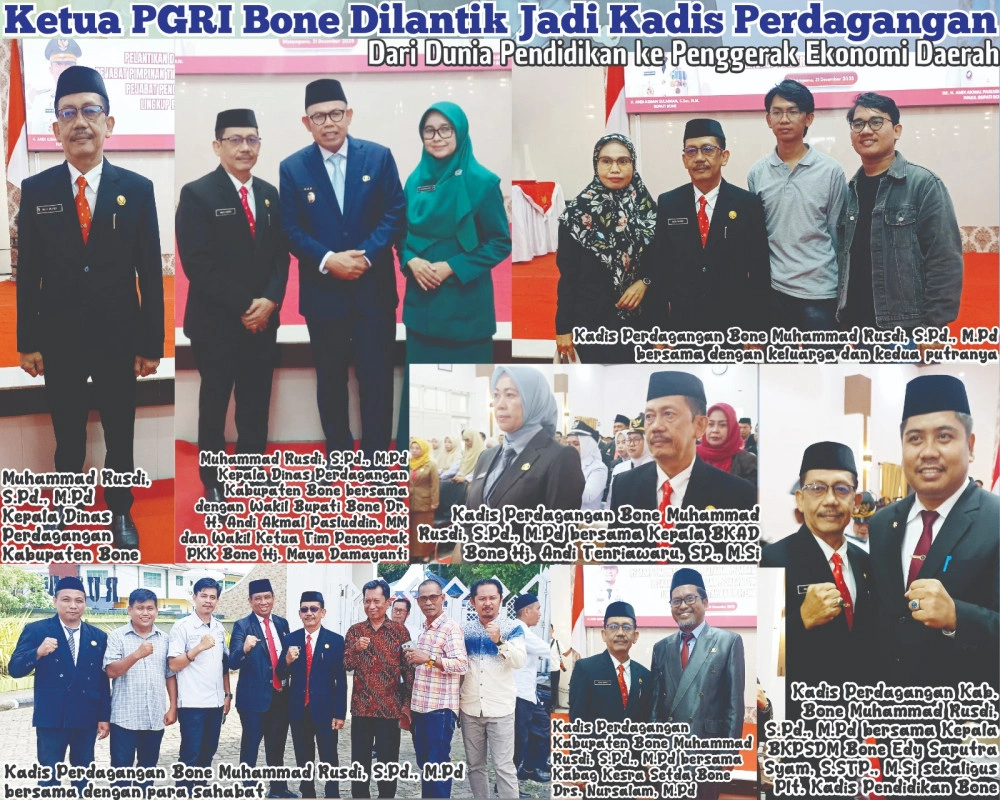 Beb4Cde7-369E-4Ddf-A1Bd-03F80E1B0F8B Berlatar Pendidik, Berkiprah Di Ekonomi Daerah: Muhammad Rusdi Ketua Pgri Bone Pimpin Dinas Perdagangan