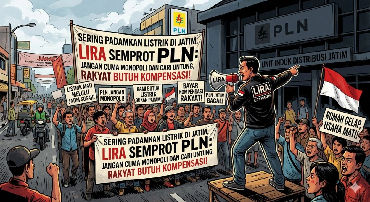 1781184865589 Sering Padamkan Listrik Di Jatim, Lira Semprot Pln: Jangan Cuma Monopoli Dan Cari Untung, Rakyat Butuh Kompensasi!