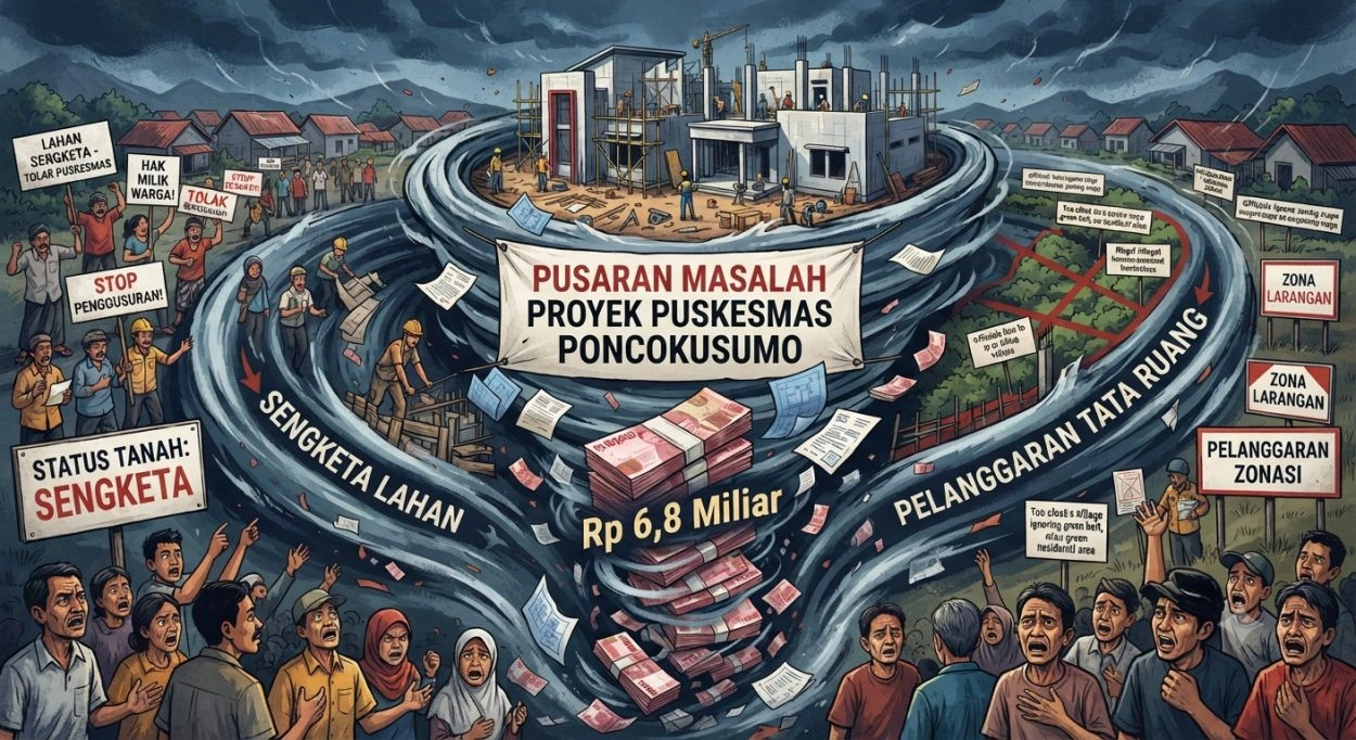 1783165317760 Proyek Puskesmas Poncokusumo: Rp 6,8 Miliar Di Pusaran Dugaan Pelanggaran Tata Ruang Dan Sengketa Lahan