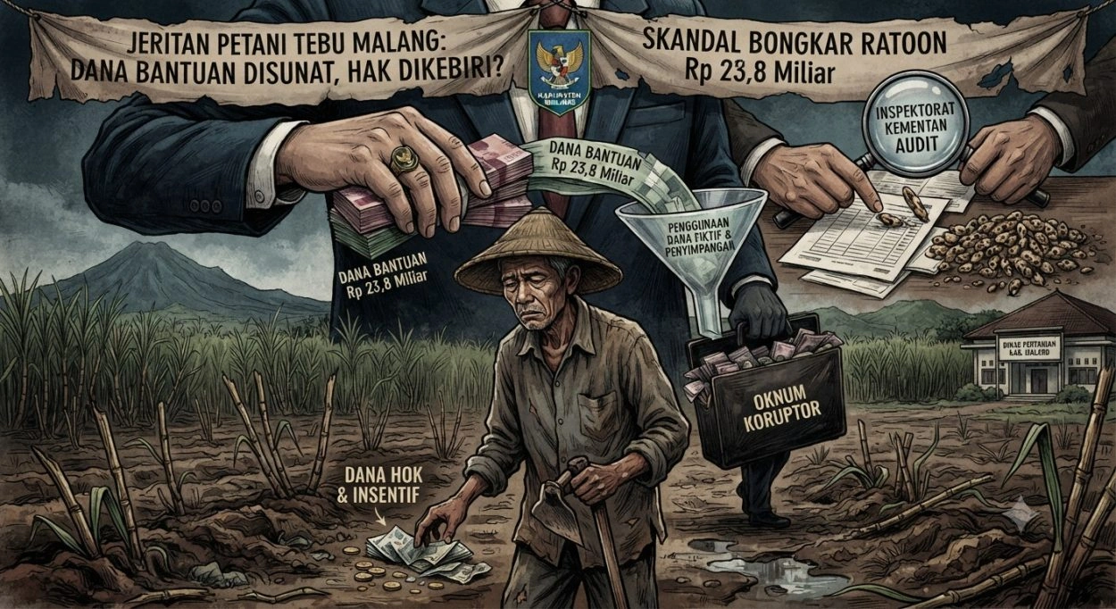 1783958785192 Bongkar Ratoon Tebu Malang: Petani Sengsara, Oknum Diduga Berpesta Pora