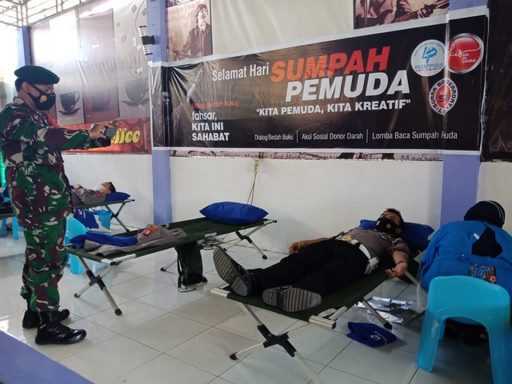 Peringati Hari Sumpah Pemuda Di Bone, Organisasi Sosial Gelar Donor Darah