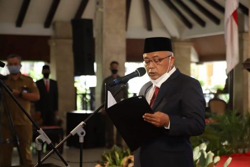 Lantik Sejumlah Asn, Bupati Sanusi Ingatkan Bahaya Covid 19