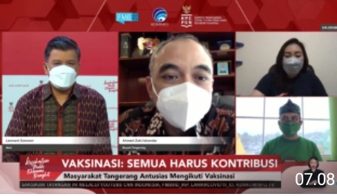 Kolaborasi Mempercepat Program Vaksinasi Di Tangerang