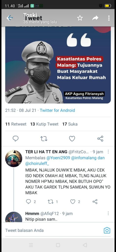 Nitizen Merespon Penjelasan Satlantas Soal Kemacetan Akibat Penyekatan