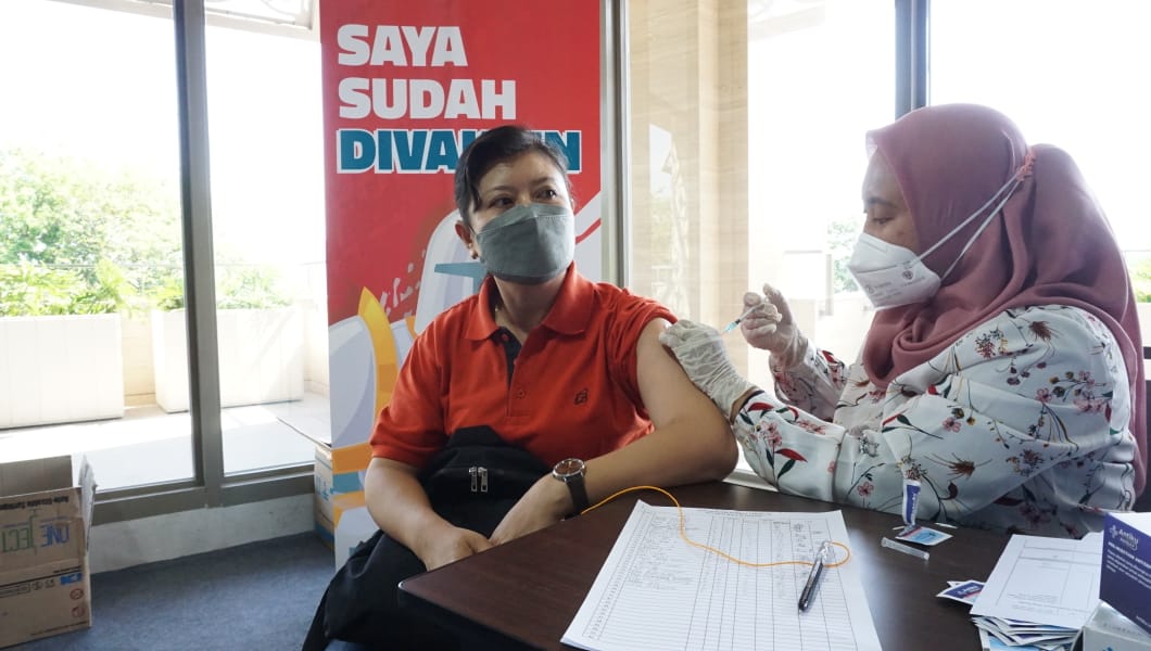 Kegiatan Vaksinasi Di Sentra Vaksinasi Indonesia Pasti Bisa Kota Semarang