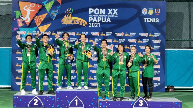 Jatim Sukses Sapu Bersih Emas Tenis Pon Xx Papua, Lanyalla Bangga