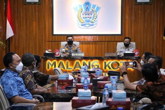 Kapolresta Malang Kota Silaturrahmi Dengan Pemimpin Redaksi Media Massa Se Malang Raya