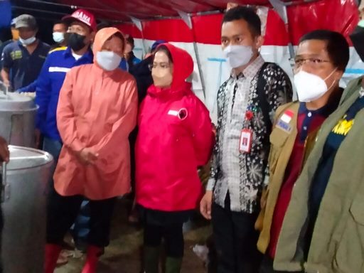 Tinjau Lokasi Banjir Mensos Siapkan Lumbung Sosial