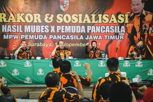 Lanyalla Minta Kader Pemuda Pancasila Jatim Perkuat Keanggotaan