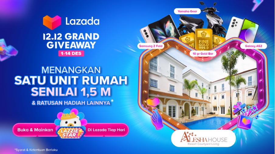 Misi Melatih Lazzie Jadi Bintang Dapat Rumah Di Lazada 12.12 Grand Giveaway Senilai 1,5 Miliar Di Bsd City