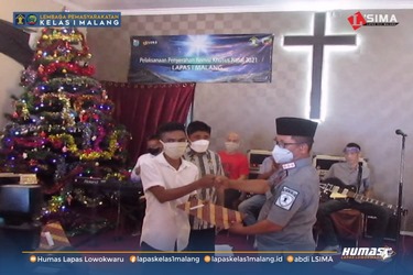 Puluhan Warga Binaan Lapas Kelas 1 Malang Dapat Remisi Natal