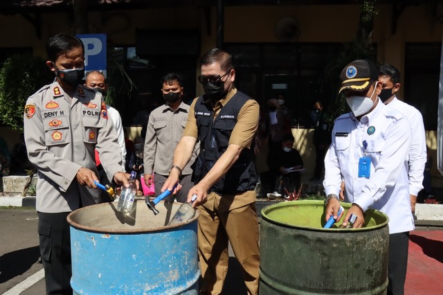 Bb Yang Terjaring Selama Satu Tahun Dimusnahkan