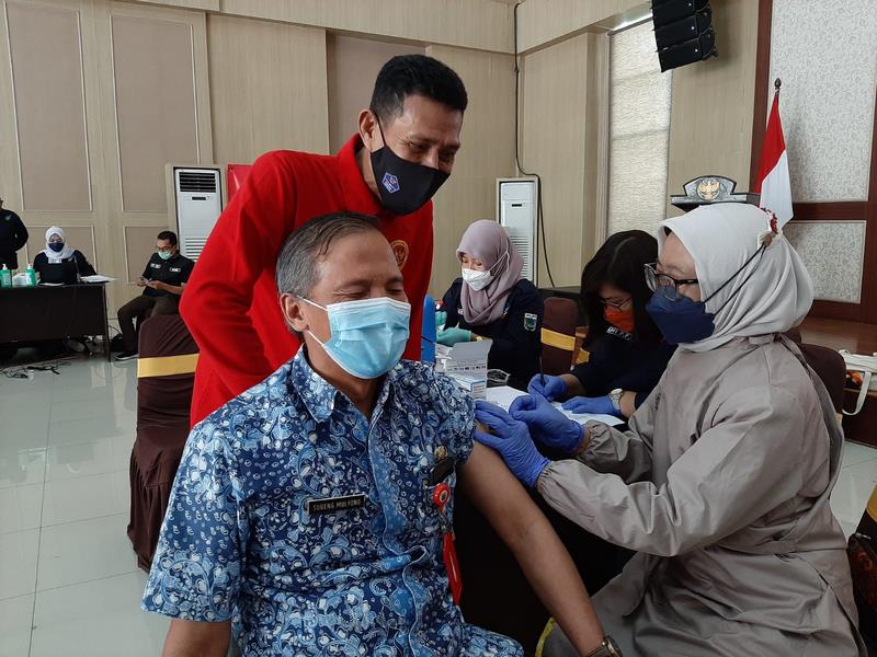 Binda Jatim Launching Vaksinasi Dosis 3 Di Kota Batu