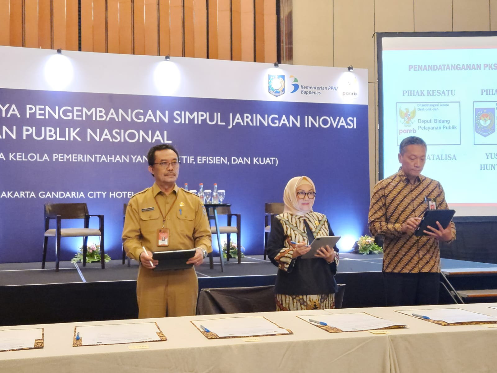 Kepala Bskdn Teken Pks Pengelolaan Jippnas Bersama Kemenpan-Rb Dan Lan