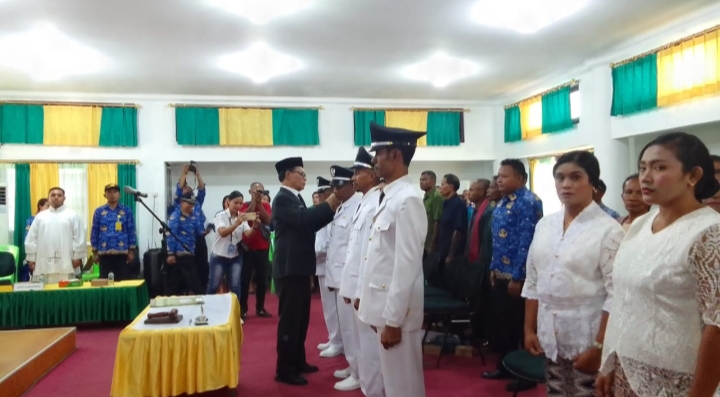 Bupati Juandi Lantik Empat Kepala Desa