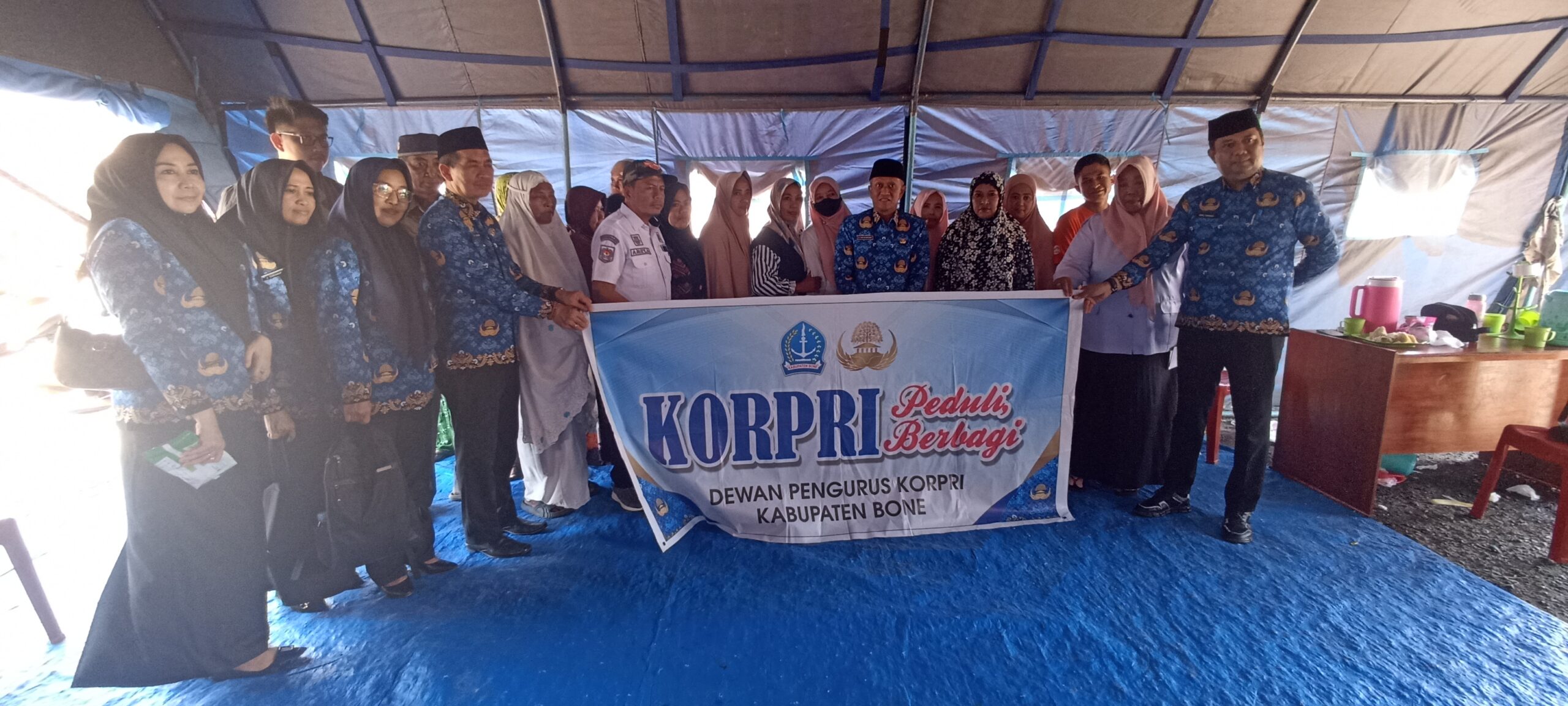 Dewan Pengurus Korpri Bone Bahu-Membahu Ringankan Beban Korban Kebakaran