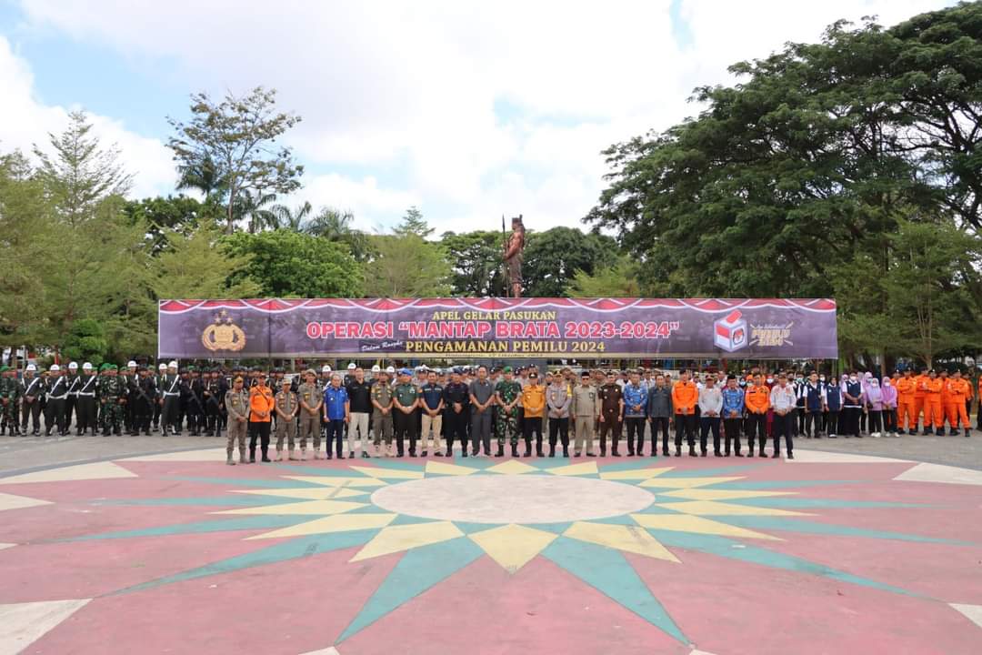 Apel Gelar Pasukan Operasi Mantap Brata 2023-2024, Langkah Awal Menuju Pemilihan Yang Cerah