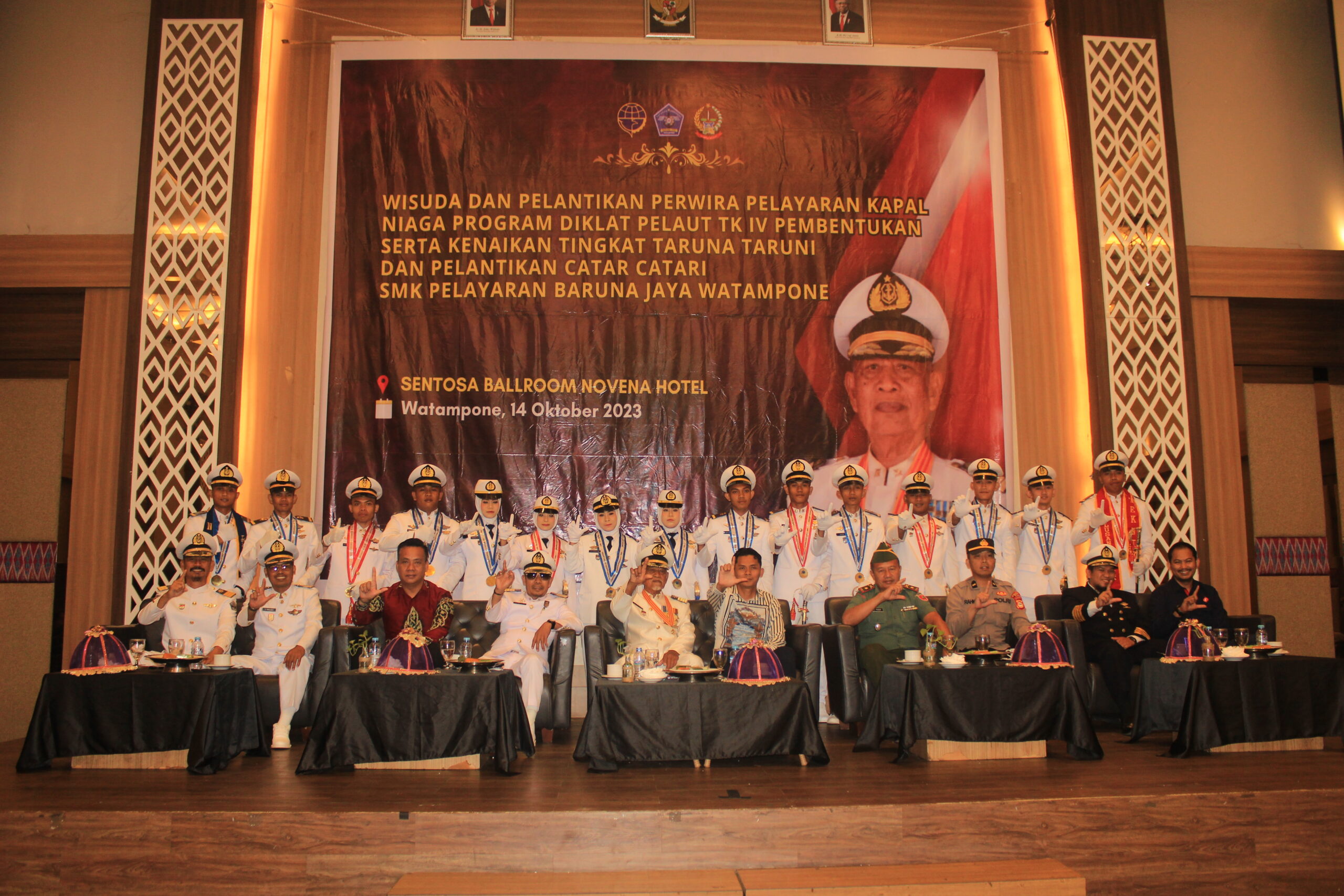 Wisuda Dan Pelantikan Perwira Pelayaran Kapal Niaga, Ketua Harian Yayasan: Lulusan Smk Pelayaran Baruna Jaya Mendapat Kepastian Kerja