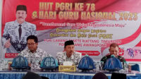 Momentum Hut Pgri, Ketua Pgri Bone H Ambo Dalle Ajak Guru Dan Pendidik Rayakan Merdeka Belajar Tanpa Kekerasan