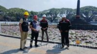 Tim Pps Kejari Kota Malang Dan Dlh Tinjau Revitalisasi Alun-Alun Tugu, Ketua Tim: Progresnya Melebihi Target