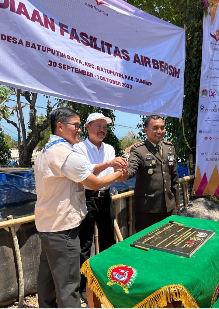 Ybtn Kolaborasi Dengan Kodim 0827/Sumenep Resmikan Fasilitas Air Bersih Di Batuputih Daya