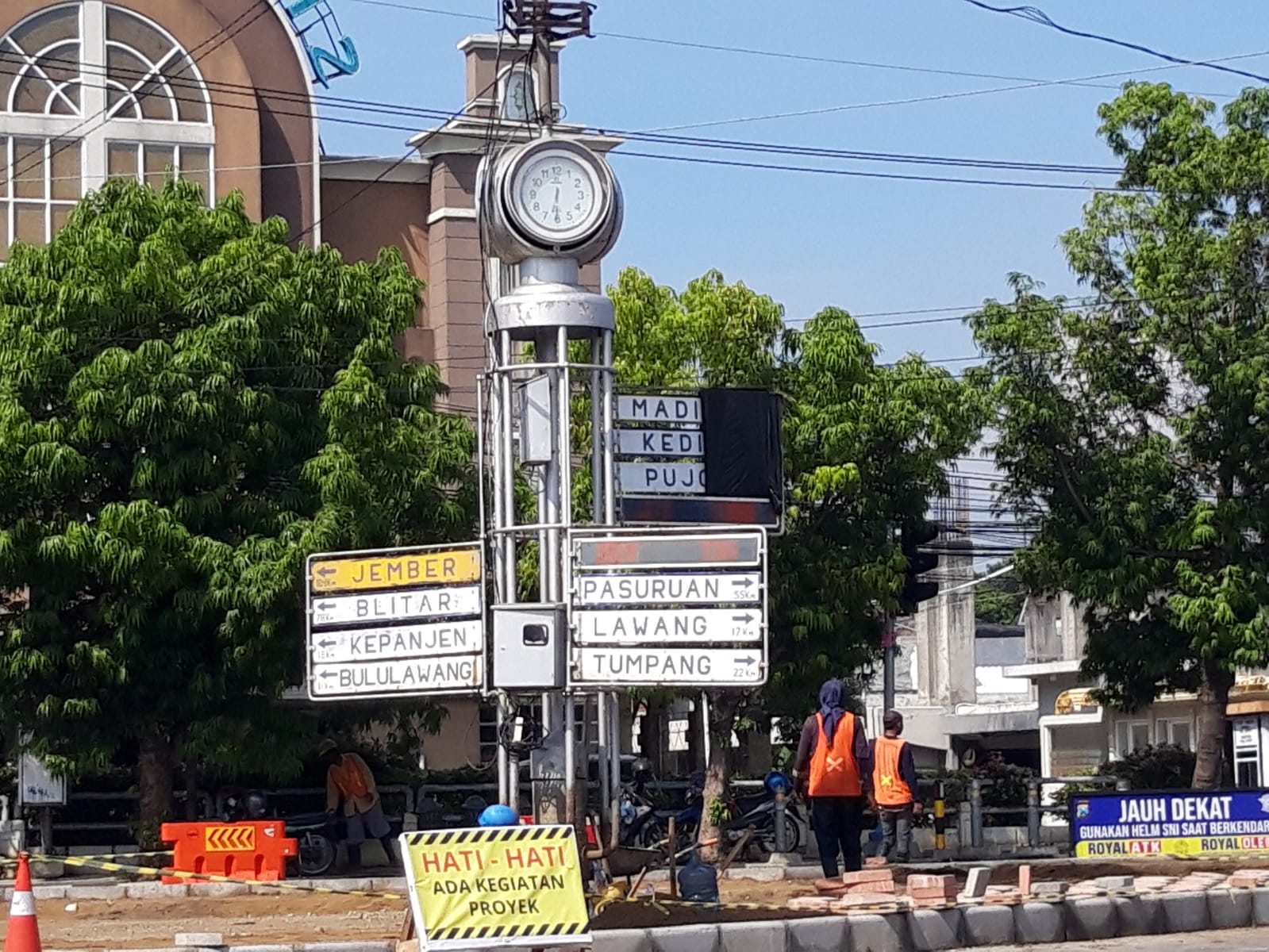 Perawatan Jam Kota Di Kayutangan Tidak Mengubah Cagar Budaya