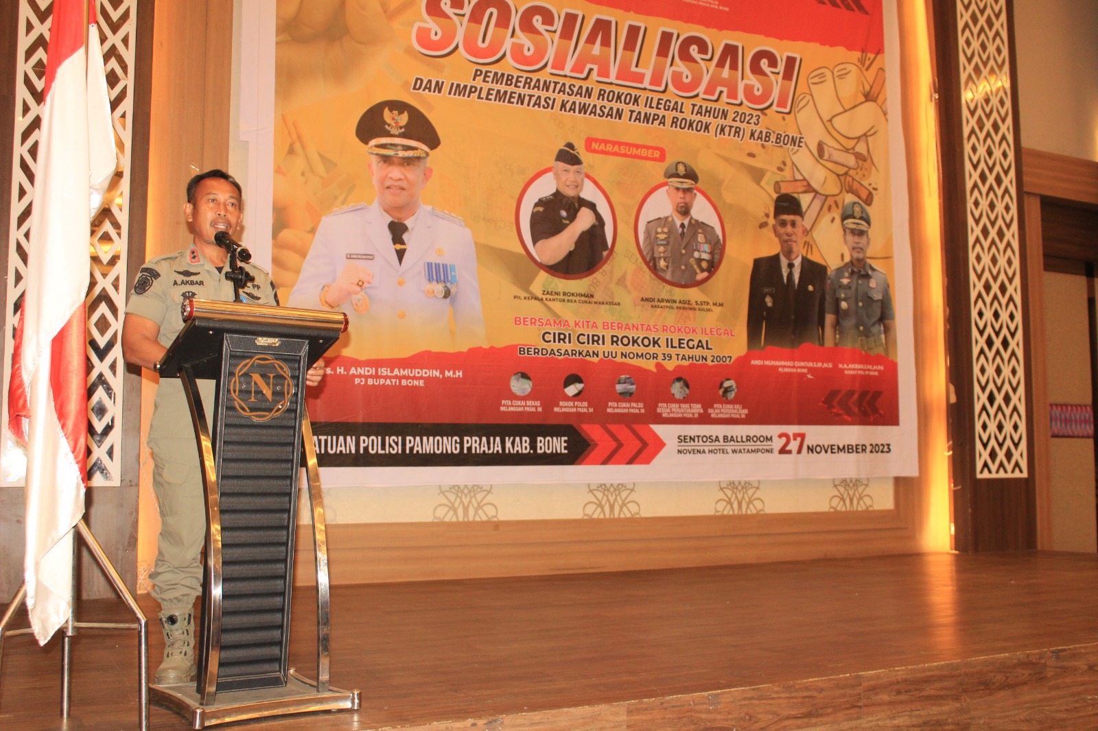 Satpol Pp Kabupaten Bone Perkuat Perang Melawan Rokok Ilegal, Sosialisasi Dan Langkah Strategis Implementasi Kawasan Tanpa Rokok