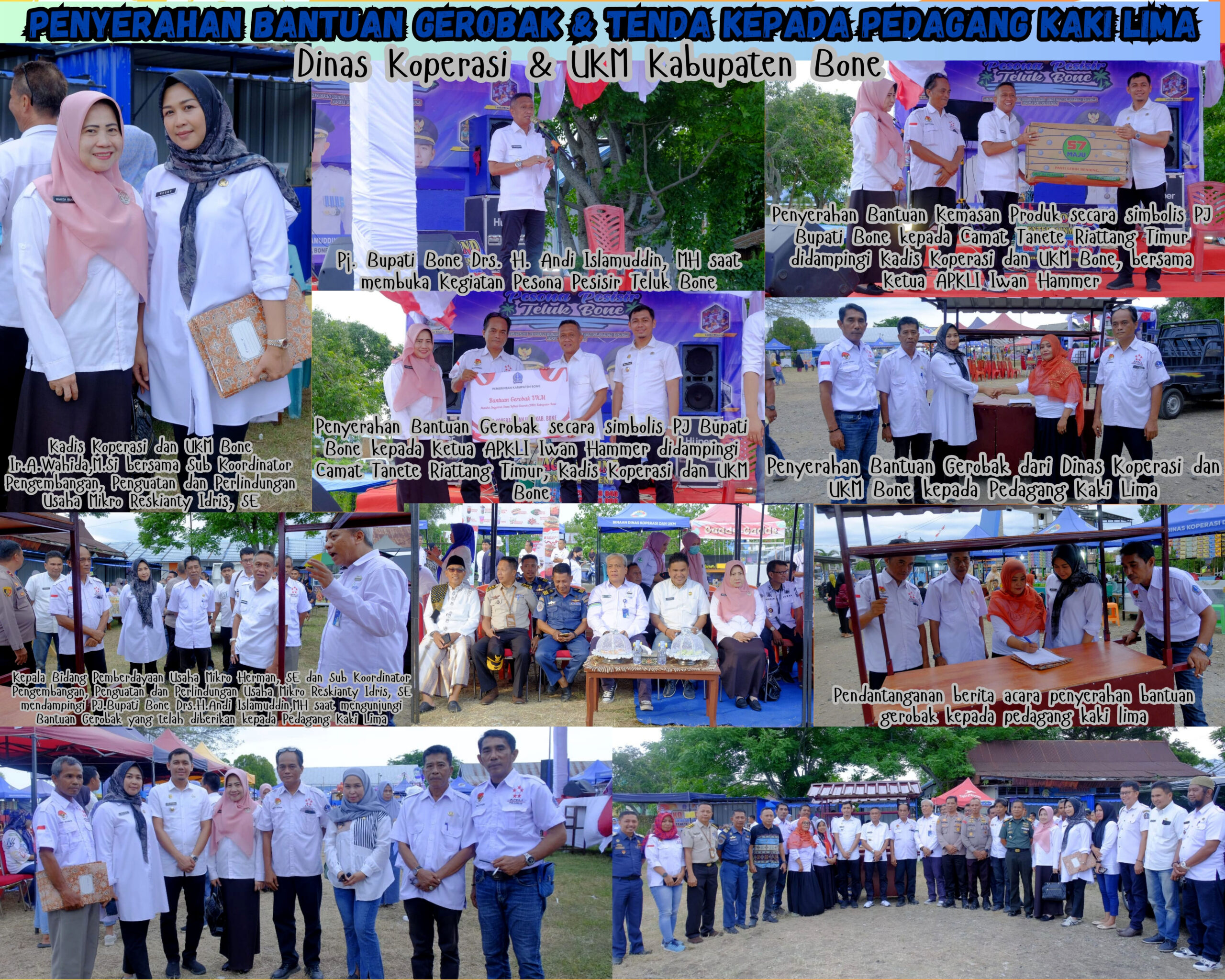 Dinas Koperasi &Amp; Ukm Dukung Pedagang Kaki Lima Dengan Bantuan Gerobak Dan Tenda