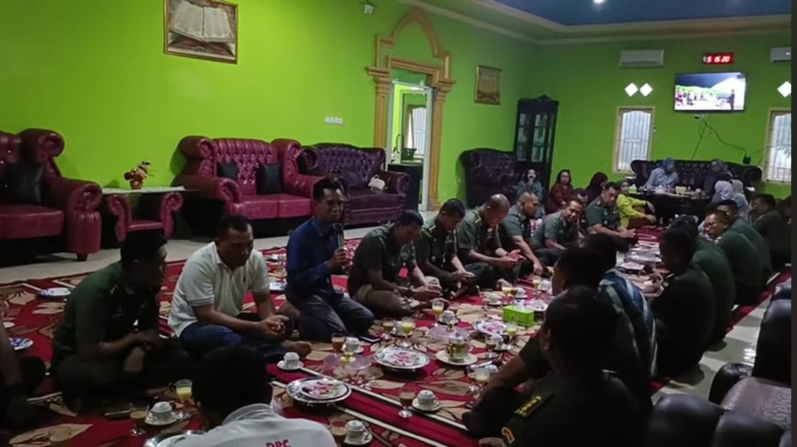 Danrem 141/Tp Kunjungan Silaturahmi Ke Markas Besar Laskar Anti Korupsi Pejuang 45 Kabupaten Bone