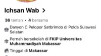 Identitas Komandan Batalyon (Danyon) C Pelopor Kompol Nur Ichsan Dicatut Oleh Orang Tak Dikenal (Otk)