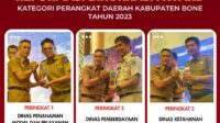 Dpmptsp Bone Raih Predikat Pertama, Dpmd Dan Dinas Ketahanan Pangan Bersaing Ketat Di Reformasi Birokrasi Award