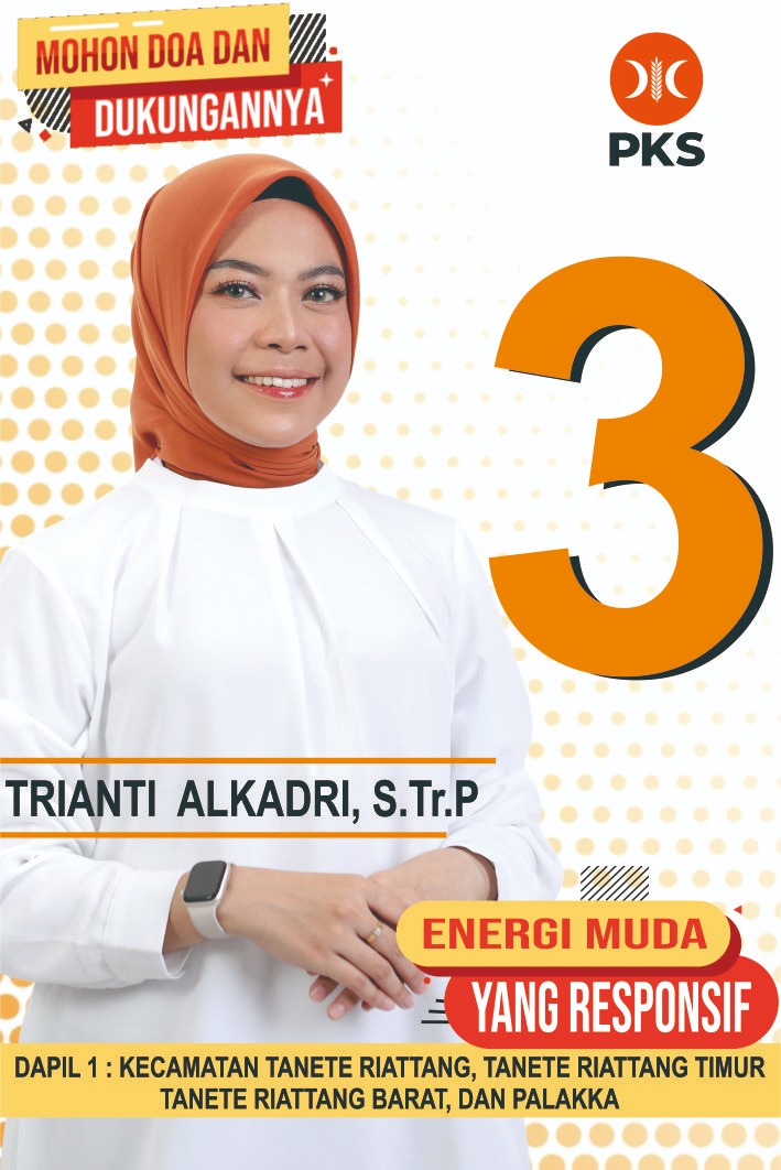Enegi Muda Yang Responsif, Trianti Alkadri, Caleg Pks Berkomitmen Wujudkan Bone Adil, Makmur, Dan Sejahtera