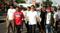 H. Aras Pimpin Jalan Sehat Bersama Sahabat Dan Tinjau Kualitas Proyek Pembangunan Jalan Ahmad Yani Di Kabupaten Bone