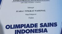 Prestasi Gemilang, Annisa Pratiwi Ramadhan Siswa Sman 13 Bone Raih Juara I Nasional Olimpiade Sains Fisika
