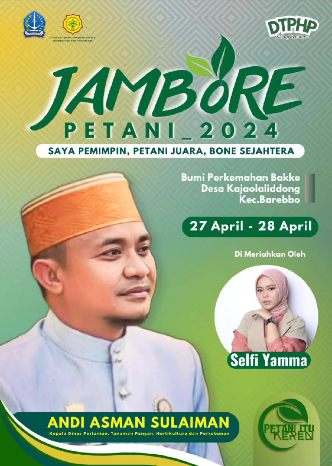 Selfi Yamma, Artis Berdarah Bugis, Akan Beraksi Di Jambore Petani Kabupaten Bone