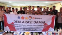 Deklarasi Pilkada Damai, Kapolres Bone Serukan Komitmen Bersama Untuk Pemilu Aman