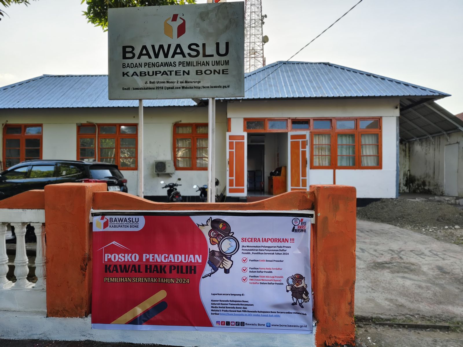 Pastikan Hak Pilih Warga, Pimpinan Bawaslu Bone Lakukan Patroli Kawal Hak Pilih Di 27 Kecamatan Se-Kabupaten Bone