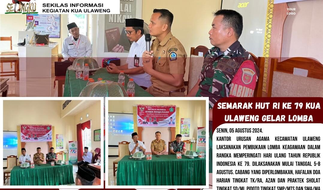 Meriahkan Hut Ri, Kua Ulaweng Hadirkan Lomba Keagamaan Untuk Semua Usia