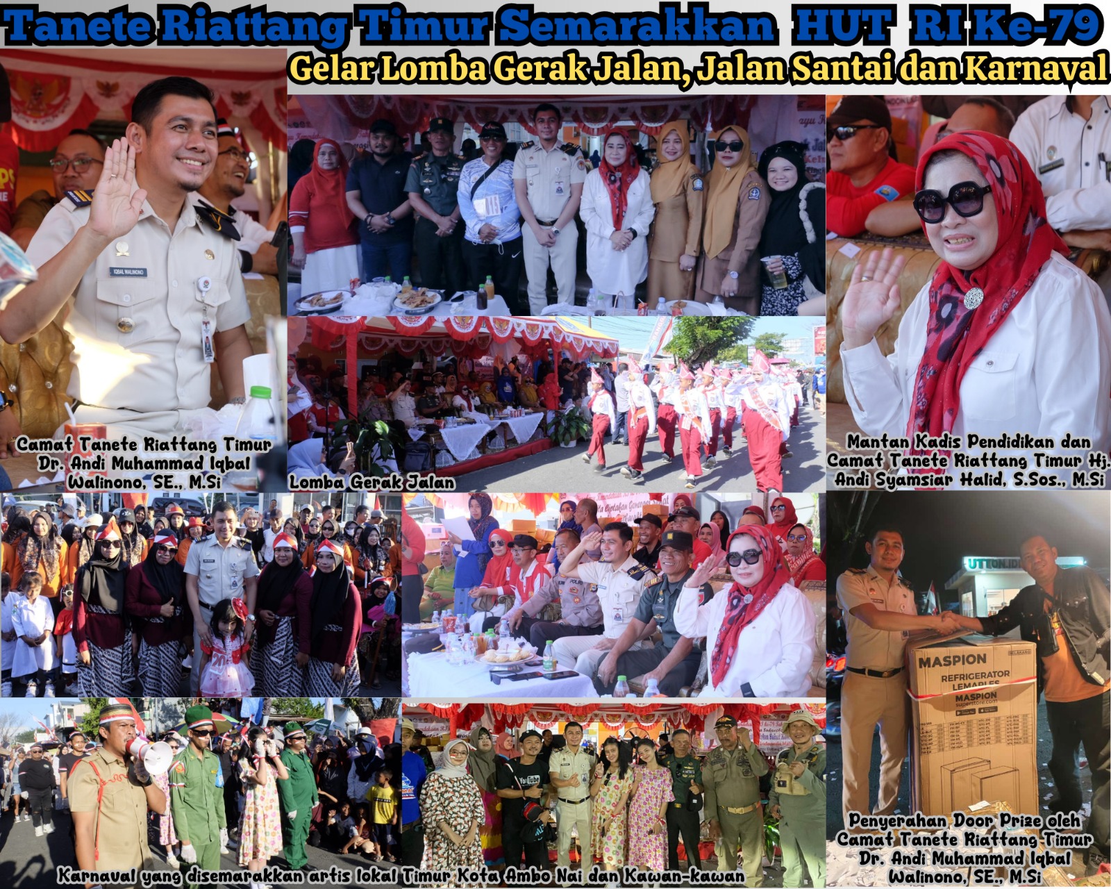 Andi Muhammad Iqbal Walinono, Camat Inspiratif Yang Membawa Euforia Hut Ri Ke-79 Di Tanete Riattang Timur