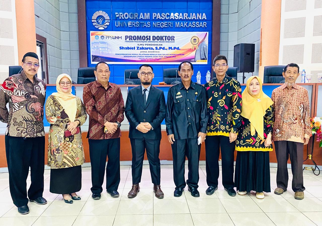 Pejabat Pendidikan Bone, Shabiel Zakaria, Resmi Sandang Gelar Doktor Dengan Nilai 3,8 Di Unm