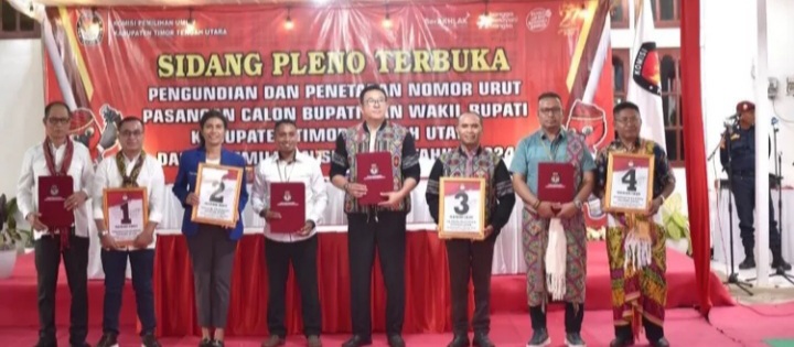 Empat Pasangan Calon Ambil Undian Nomor Urut