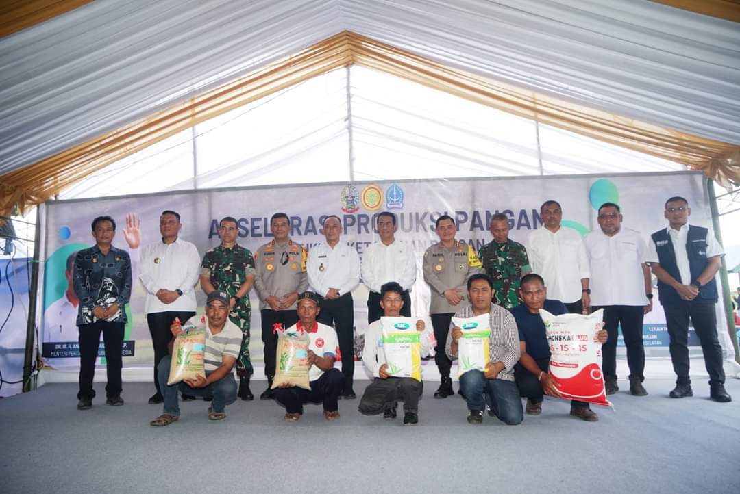 Tni, Polri, Dan Forkopimda Sulsel Bersatu Dukung Mentan Amran Majukan Pertanian Sulsel