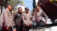 Pengecekan Kendaraan Dinas Dan Almatsus Polres Batu Untuk Mendukung Pengamanan Pilkada 2024