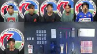 Dua Lokasi Penggerebekan, Polres Bone Sita Puluhan Gram Sabu Dan Amankan 7 Pelaku
