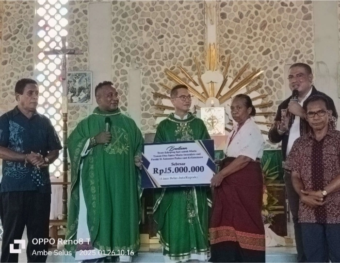 Napak Tilas Iman, Ady Pontus Dan Tim Sekeping Hati Untuk Maria Lanjutkan Pelayanan Ke Besikama