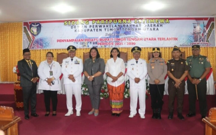 Pidato Perdana, Bupati Falen Komitmen Majukan Ttu