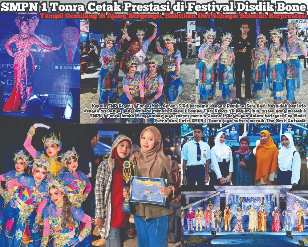 Membanggakan! Anak Desa Juara, Smpn 1 Tonra Guncang Panggung Pendidikan, Rebut Dua Gelar Juara Utama Di Festival Disdik
