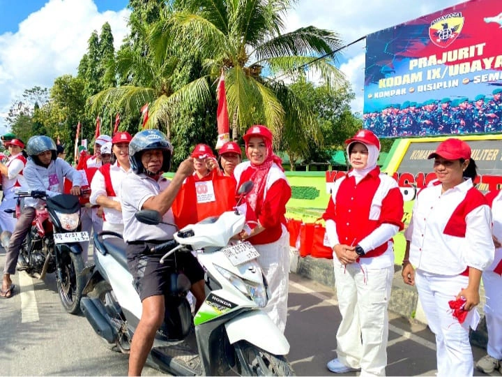Kodim 1618/Ttu Tebar Semangat Merah Putih Di Hut Ri Ke‑80_Zonanusantara.com
