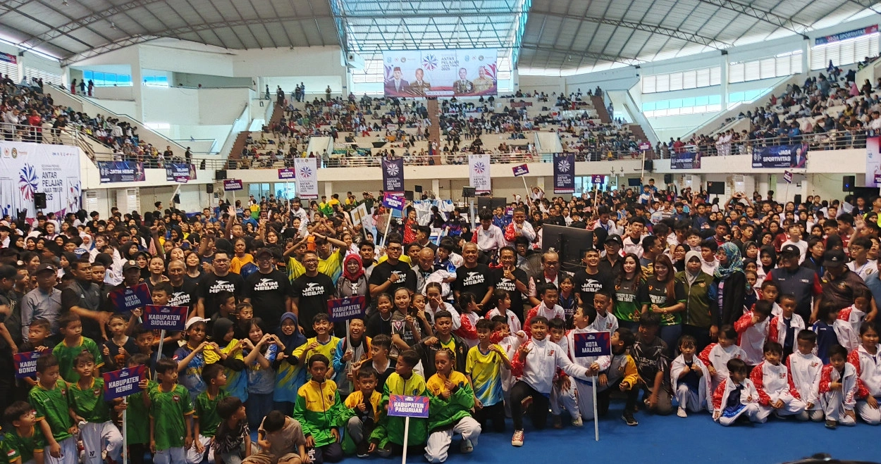 Ribuan Atlet Taekwondo Ramaikan Kejurprov Taekwondo Antar Pelajar Jawa Timur 2025